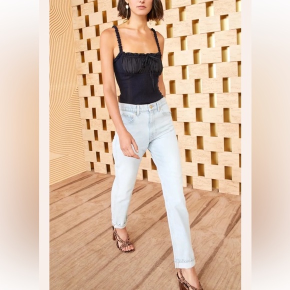 Ulla‎ Johnson Daphne Jean in Glacier (light wash) - Size 24 Slim Boyfriend Style - Picture 1 of 17